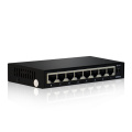 HRUI 8 puertos de 24 V de acero que alojan inyector pasivo rápido POE Switch